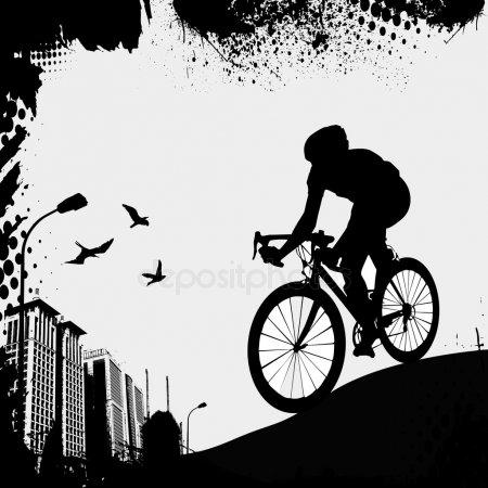 depositphotos 10660525-stock-illustration-bike-and-city