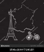 depositphotos 195221482-stock-illustration-map-of-france-tower-bicycle